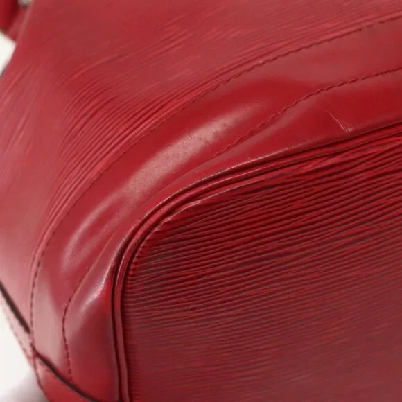 Authentic LOUIS VUITTON Epi Noe Shoulder Bag Red M44007 LV - Picture 8 of 16